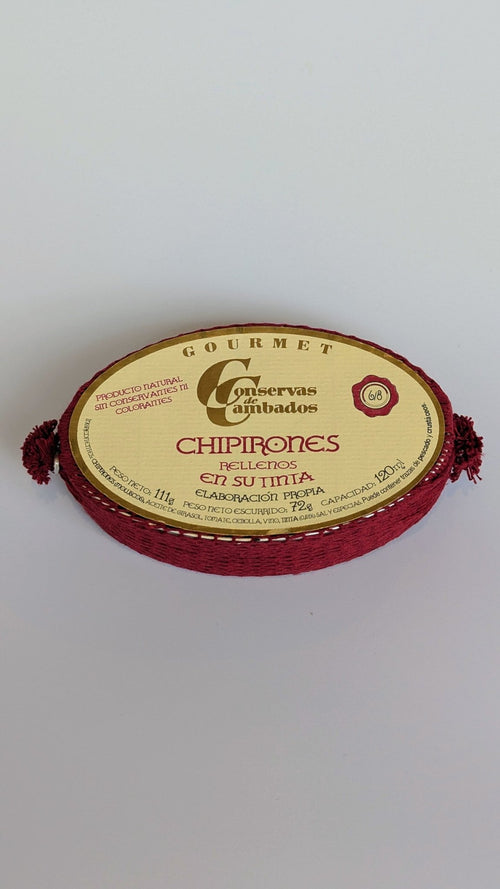 Conservas de Cambados, Chipirones (kleine inktvisjes) in saus van eigen inkt. - VIZmarkt