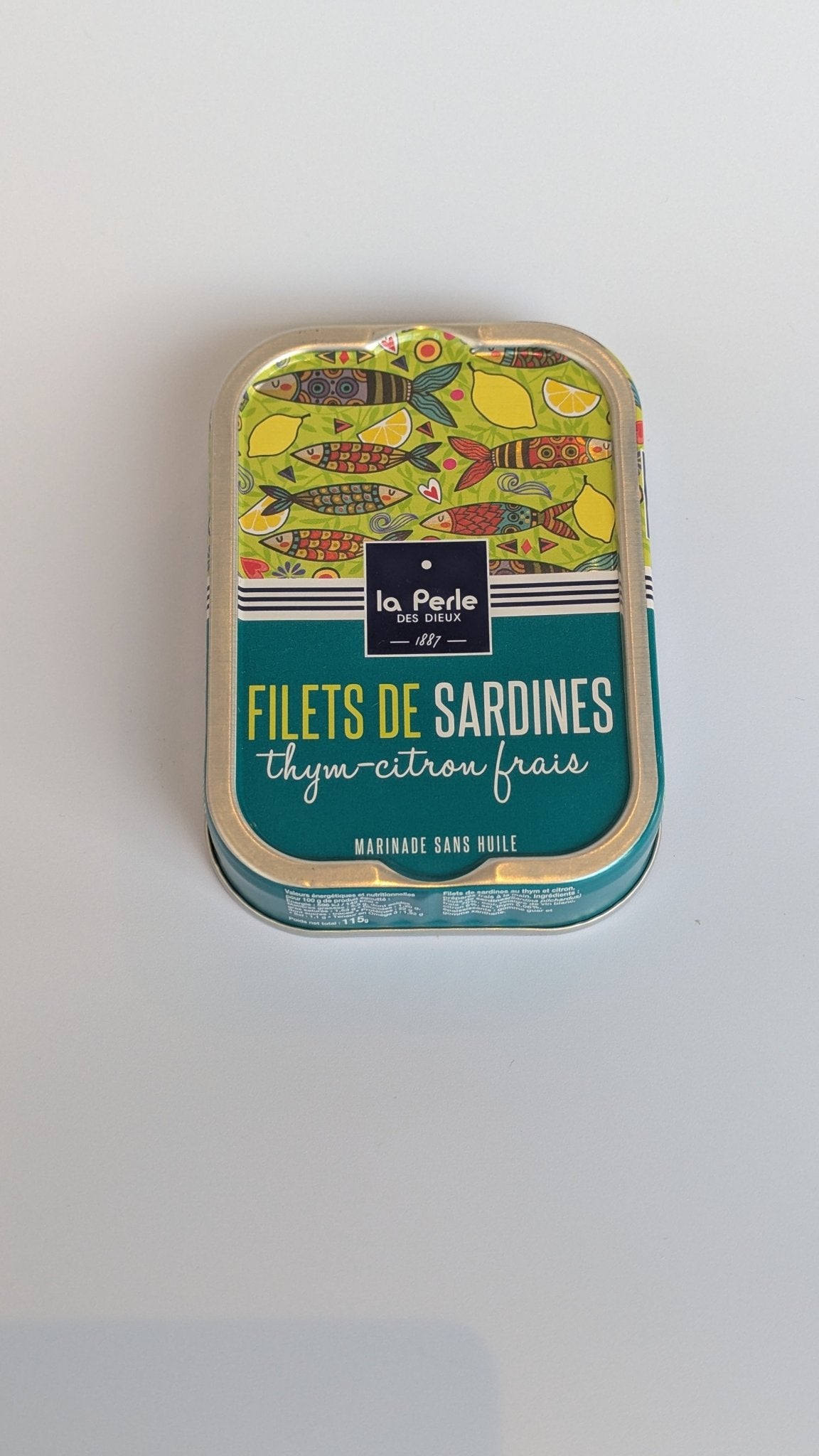 La Perle des Dieux, sardines graatvrij met tijm en citroen - VIZmarkt