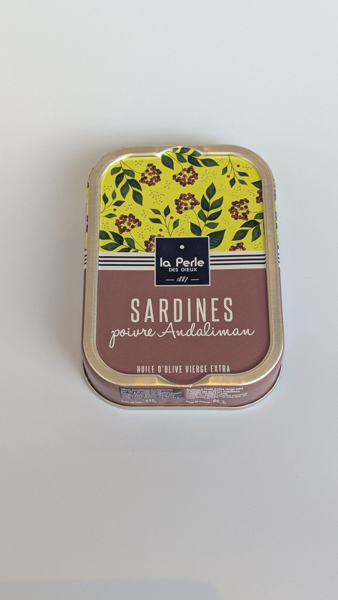 La Perle des Dieux Sardines met andaliman peper - VIZmarkt