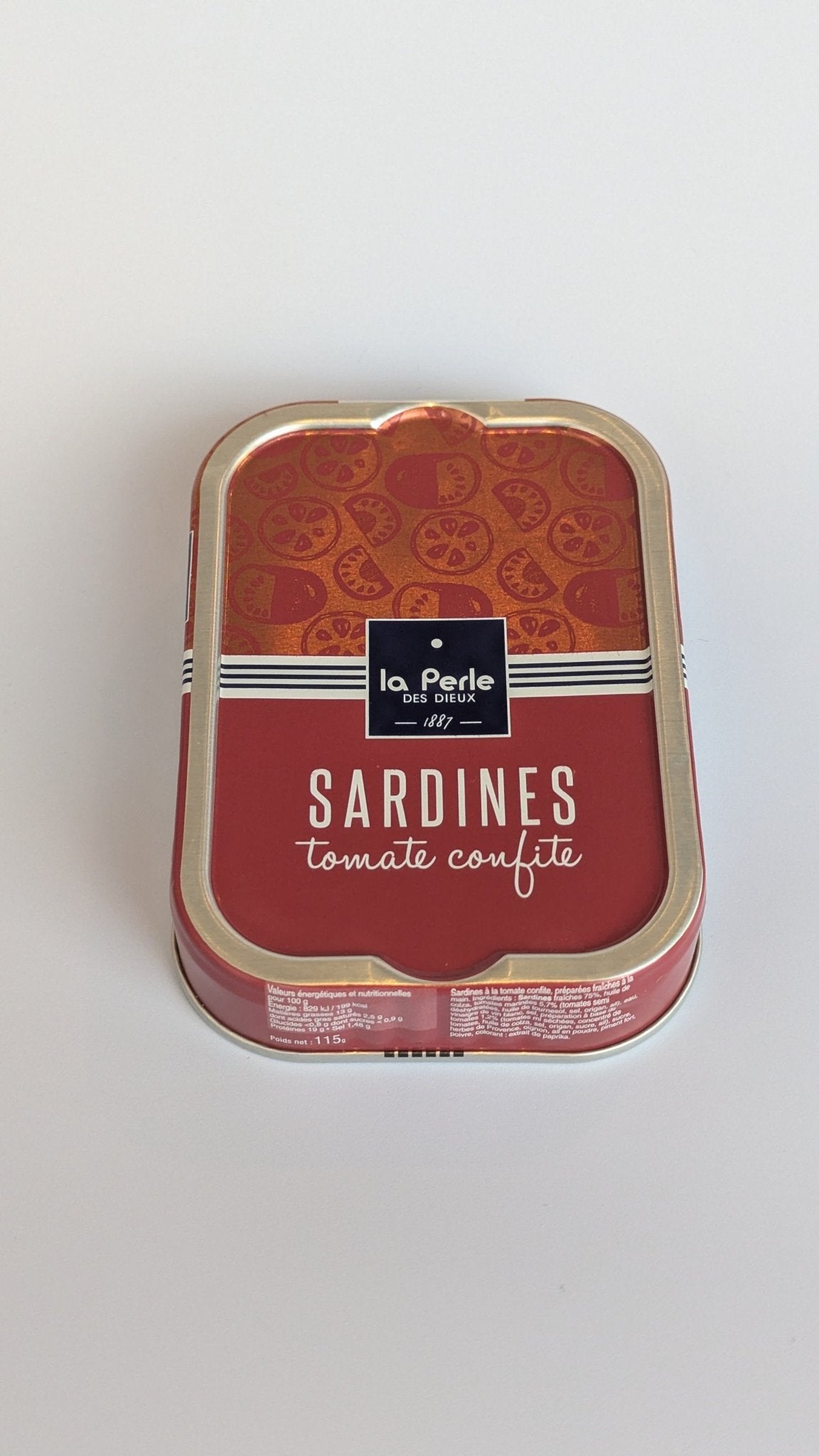 La Perle des Dieux, sardines met tomaat confit - VIZmarkt