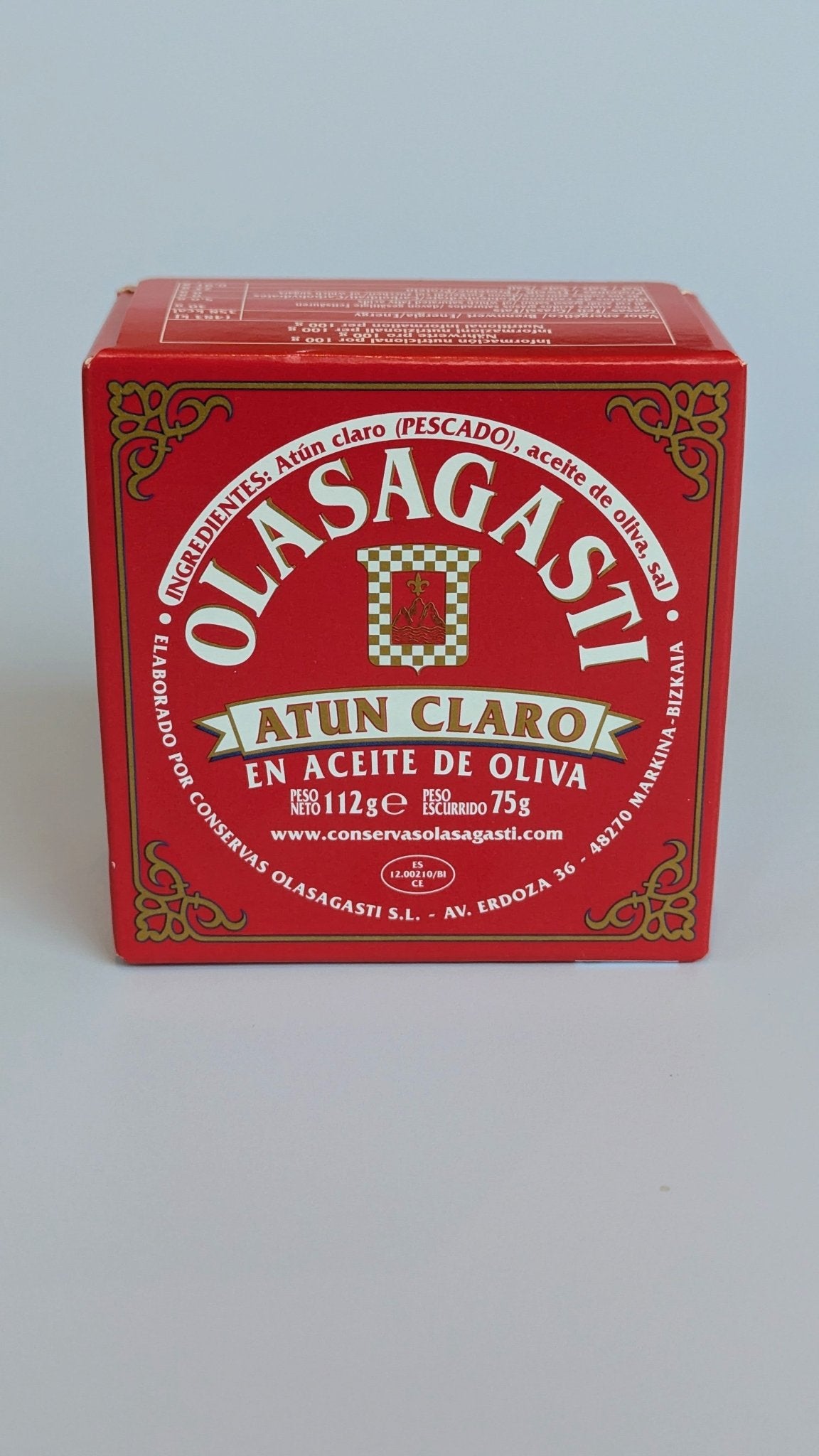 Olasagasti Atun claro (yellowfin tuna) in olijfolie 112 gr - VIZmarkt