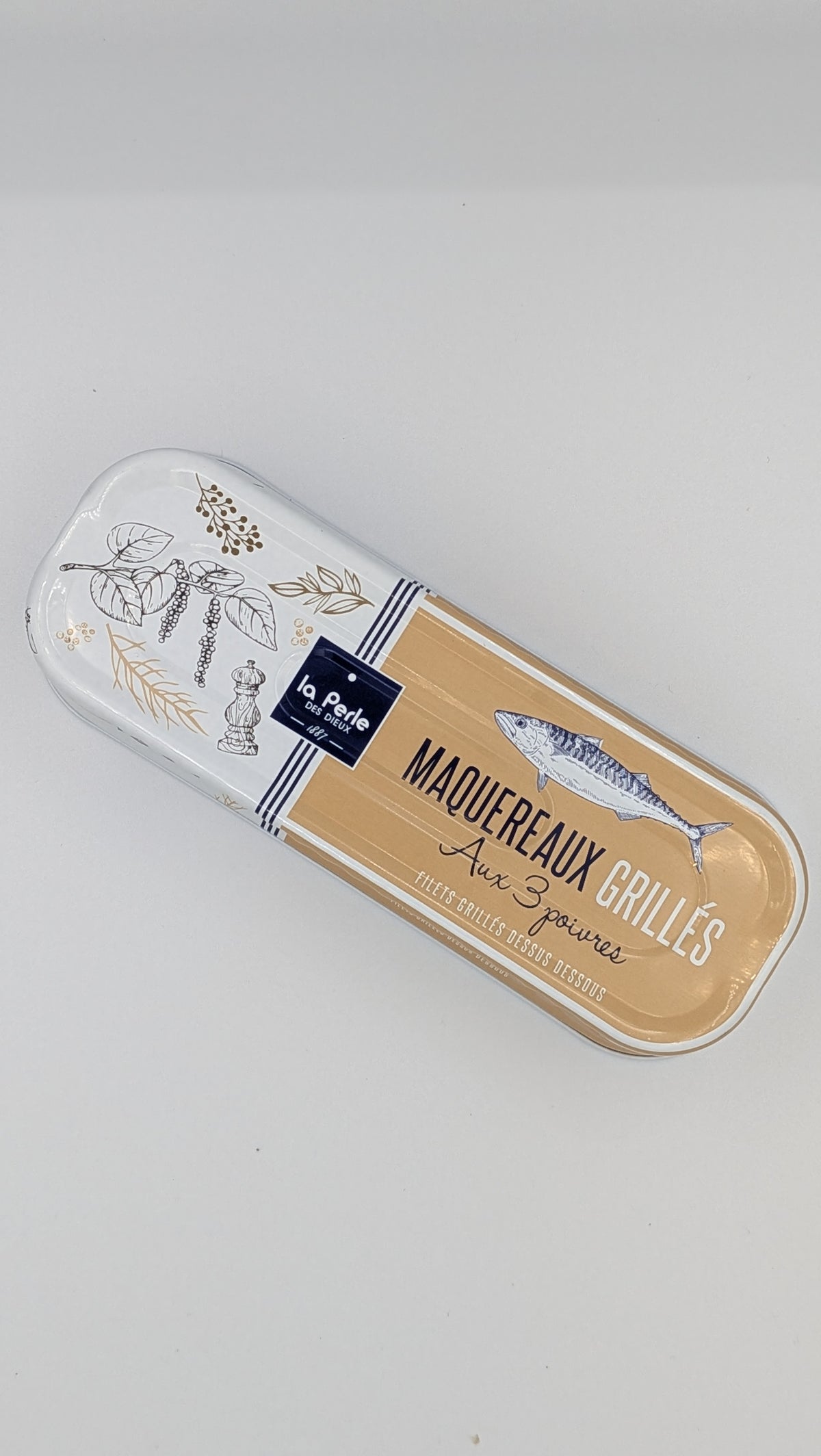 La Perle des Dieux gegrilde makreel met 3 kleuren peper