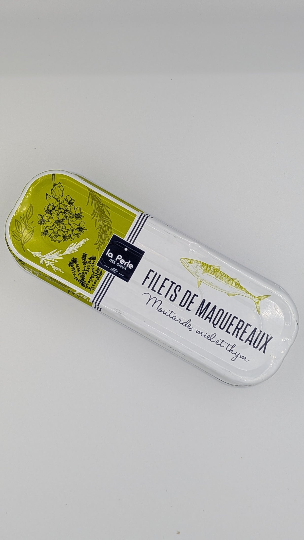 La Perle des Dieux makreel filets met mosterd, honing en tijm