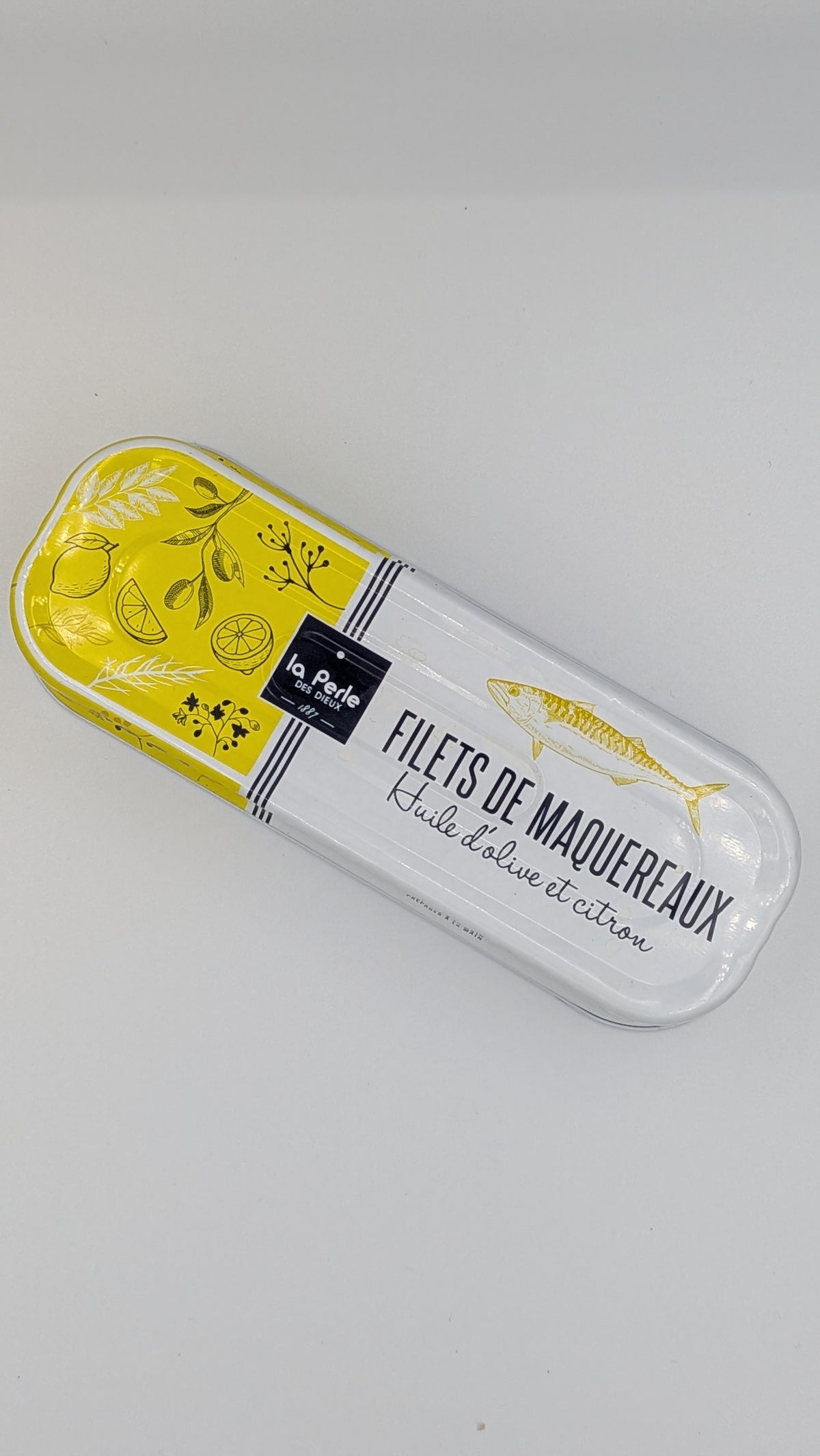 La Perle des Dieux makreel filets in olijfolie met citroen