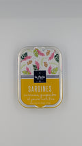Sardines met kurkuma, gember en zwarte peper