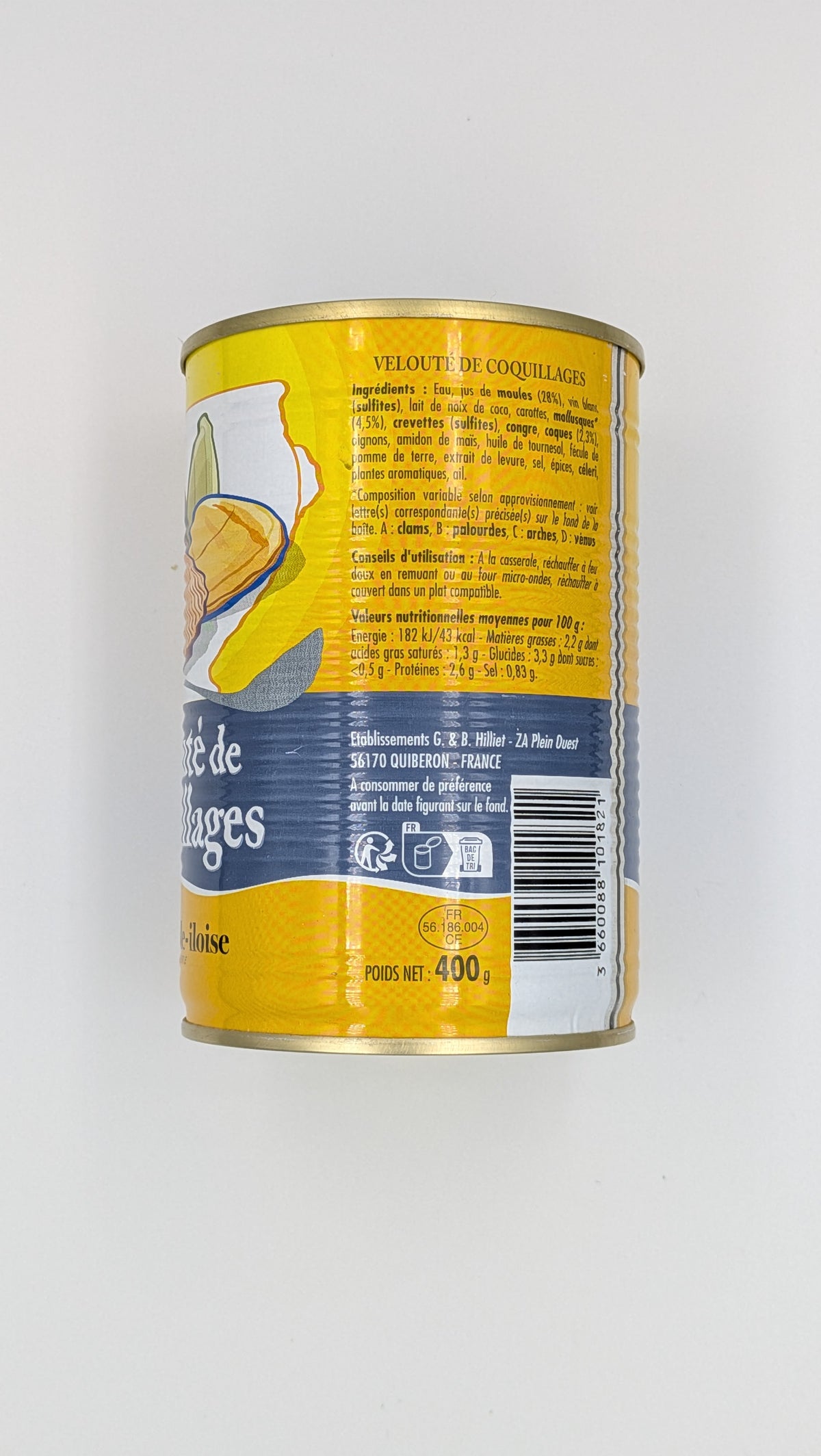 Velouté de coquillages (romige schelpdieren soep)