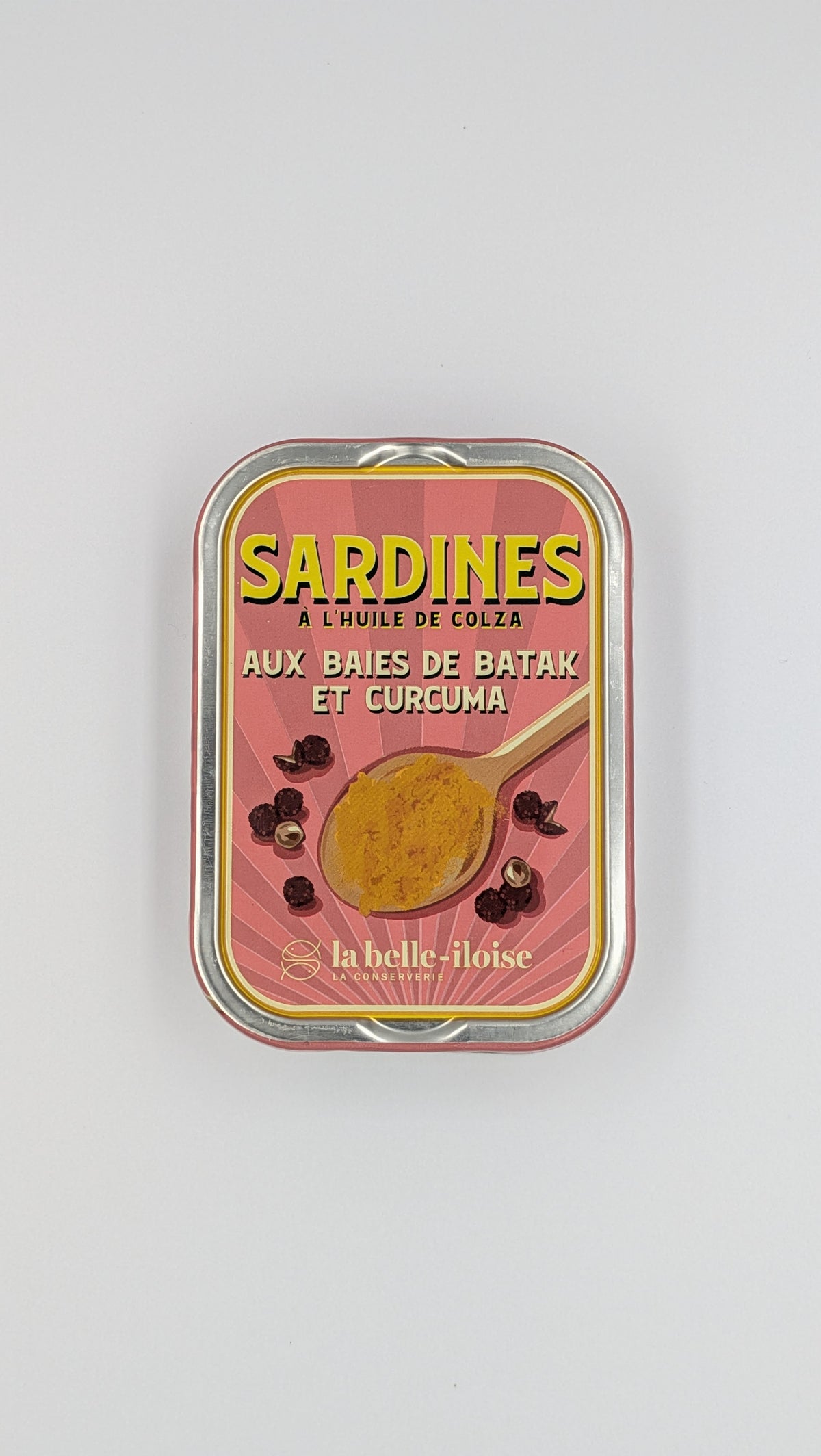 La Belle Iloise Sardines in koolzaadolie met kurkuma en Batak peper