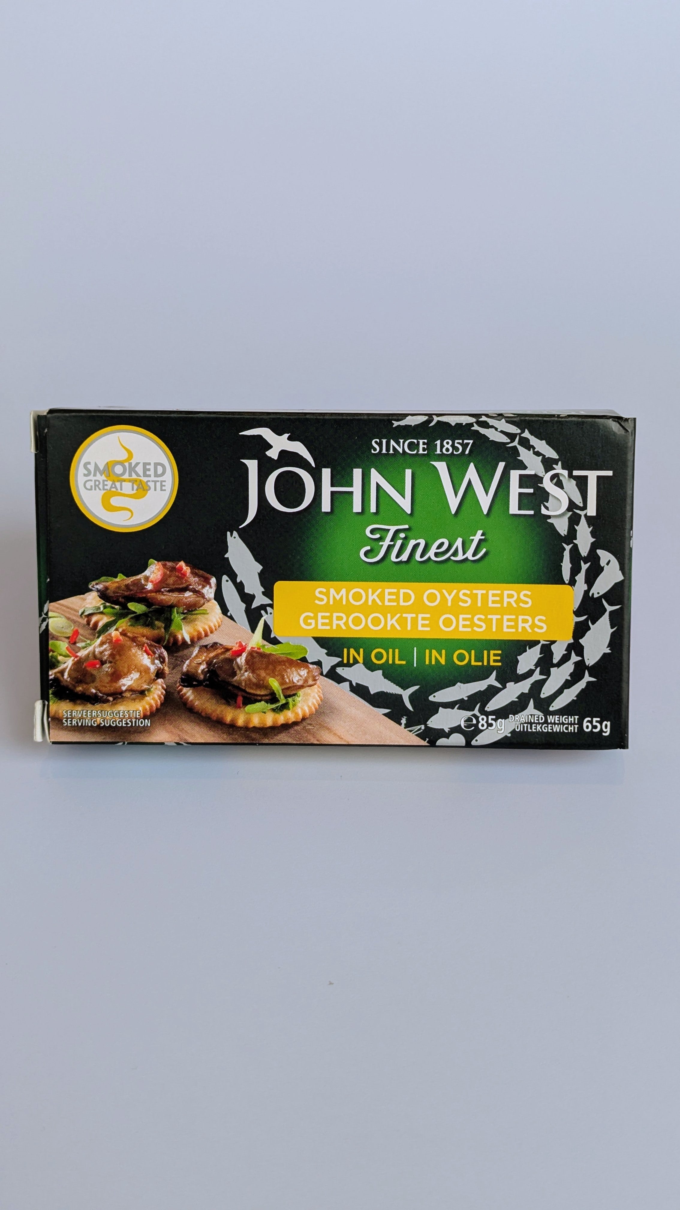 Gerookte oesters in olie